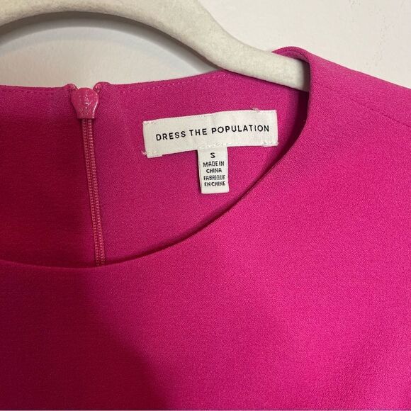 Dress the Population Maeve High Neck Back Cut Out Body Con Dress with Front Slit - Picture 9 of 10